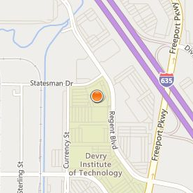DeVry University Texas Location Map - Street View