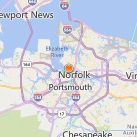 Eastern Virginia Medical School Location Map - City View