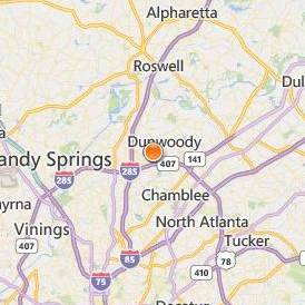 Empire Beauty School Dunwoody Location Map - City View