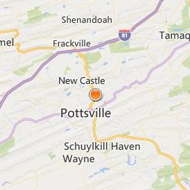Empire Beauty School Pottsville Location Map - City View
