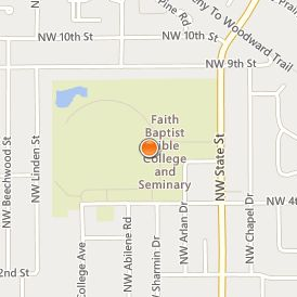 Faith Baptist Bible College and Theological Seminary Location Map - Street View