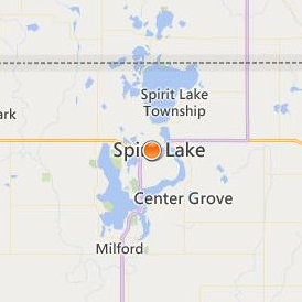 Faust Institute of Cosmetology Spirit Lake Location Map - City View