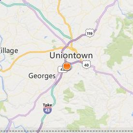 Fayette County Career & Technical Institute Practical Nursing Program Location Map - City View