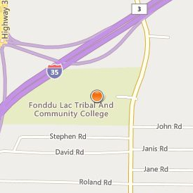 Fond du Lac Tribal and Community College Location Map - Street View