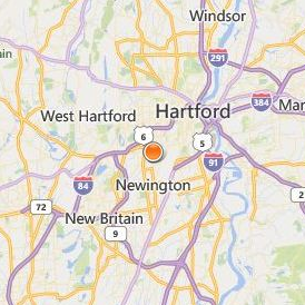 Fox Institute of Business West Hartford Location Map - City View