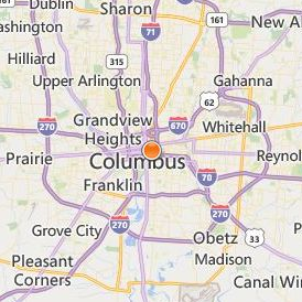 Franklin University Location Map - City View