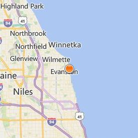 Garrett Evangelical Theological Seminary Location Map - City View