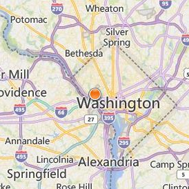 Georgetown University Location Map - City View