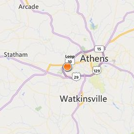 Georgia Institute of Cosmetology Location Map - City View