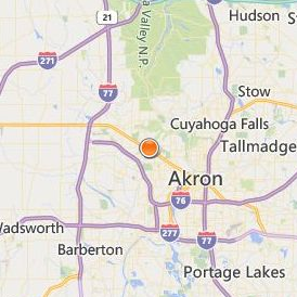 Gerbers Akron Beauty School Location Map - City View