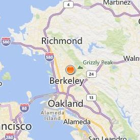 Graduate Theological Union Location Map - City View