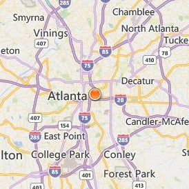 Grady Health System Professional Schools Location Map - City View