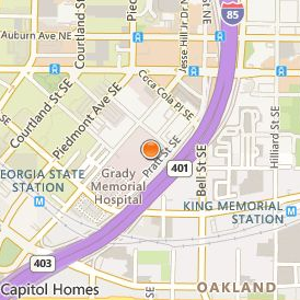 Grady Health System Professional Schools Location Map - Street View