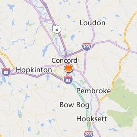 Granite State College Location Map - City View