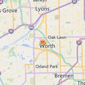 Hair Professionals Career College Location Map - City View
