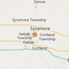 Hair Professionals Career College Sycamore Location Map - City View