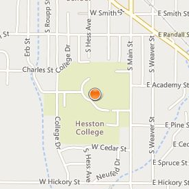Hesston College Location Map - Street View