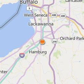 Hilbert College Location Map - City View
