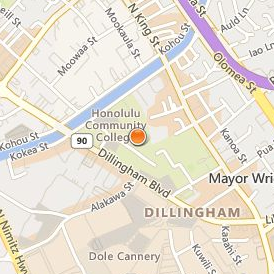Honolulu Community College Location Map - Street View
