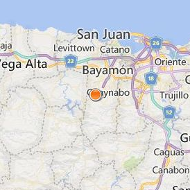 Inter American University of Puerto Rico School of Optometry Location Map - City View