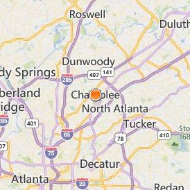 Interactive College of Technology Chamblee Location Map - City View