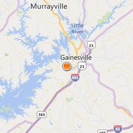 Interactive College of Technology Gainesville Location Map - City View