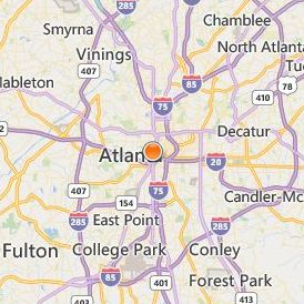 Interdenominational Theological Center Location Map - City View