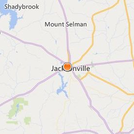 Jacksonville College Location Map - City View