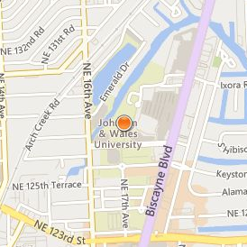 Johnson & Wales University North Miami Location Map - Street View