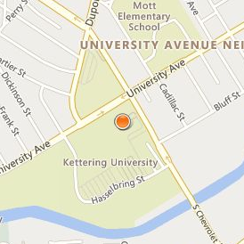 Kettering University Location Map - Street View