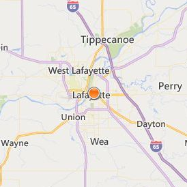 Lafayette Beauty Academy Location Map - City View