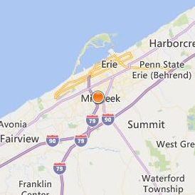 Lake Erie College of Osteopathic Medicine Location Map - City View