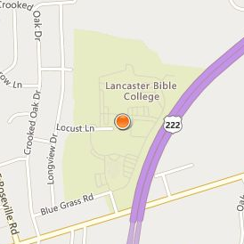Lancaster Bible College Location Map - Street View