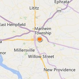 Lancaster School of Cosmetology Location Map - City View