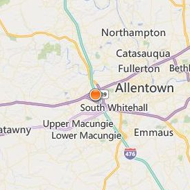 Lincoln Technical Institute Allentown Location Map - City View