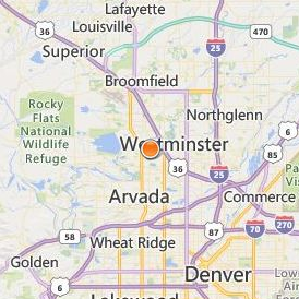 Longs Peak Academy Location Map - City View
