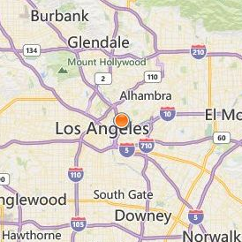 Los Angeles County College of Nursing and Allied Health Location Map - City View