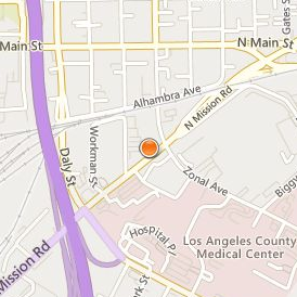 Los Angeles County College of Nursing and Allied Health Location Map - Street View