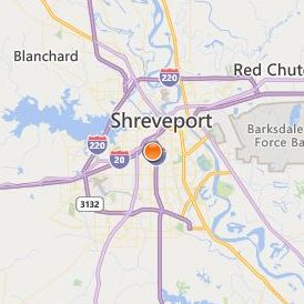Louisiana State University Health Sciences Center Shreveport Location Map - City View