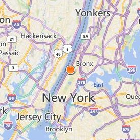 Manhattan School of Music Location Map - City View