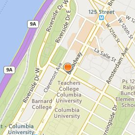 Manhattan School of Music Location Map - Street View