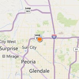 Midwestern University Glendale Location Map - City View