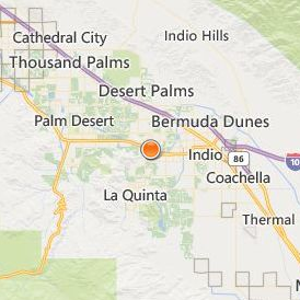 Milan Institute of Cosmetology La Quinta Location Map - City View