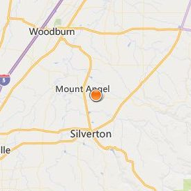 Mount Angel Seminary Location Map - City View