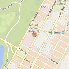 Icahn School of Medicine at Mount Sinai Location Map - Street View