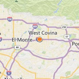 North West College West Covina Location Map - City View