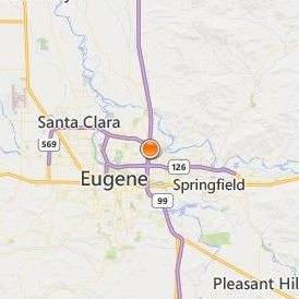 Northwest College Eugene Location Map - City View