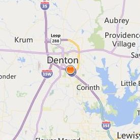 Ogle School Hair Skin Nails Denton Location Map - City View