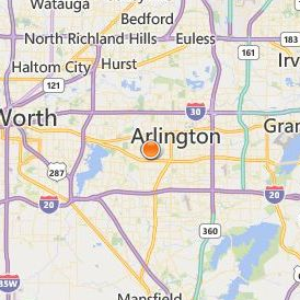 Ogle School Hair Skin Nails Arlington Location Map - City View