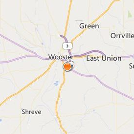 Ohio State University Agricultural Technical Institute Location Map - City View